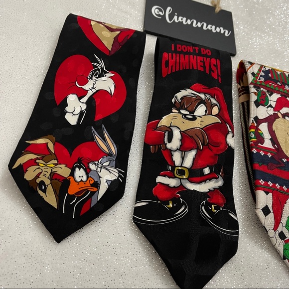 Looney Tunes Mania Set of 3 Looney Tunes Silk Ties - Picture 2 of 8